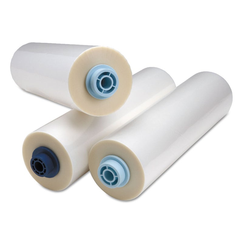 GBC EZ Load Blue End Cap Laminating Roll Film, Low Temp, Gloss, 11.5" x 100', 5 mil, 2 Rolls (3125363EZ) - Image 1